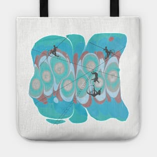 Retro Trippy Big Top Circus Tote