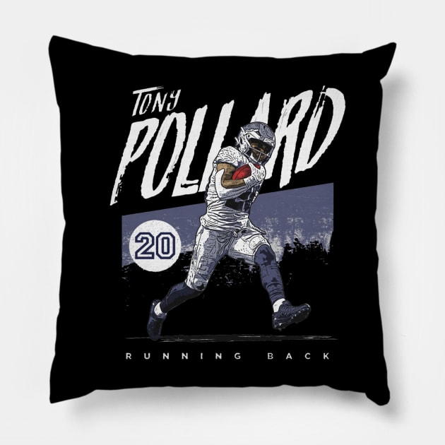 Tony Pollard Dallas Grunge Pillow by Chunta_Design