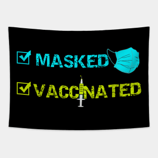 Masked And Vaccinated Tapestry