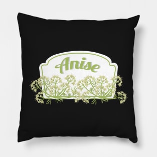 Anise Spice Label - Anise Herb Label Pillow