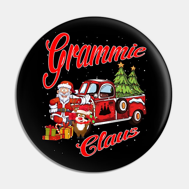 Grammie Claus Santa Car Christmas Funny Awesome Gift Pin by intelus