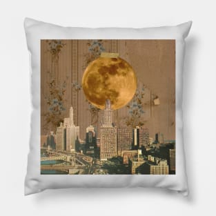 Old Chicago - Surreal/Collage Art Pillow