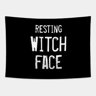 Resting Witch Face Tapestry