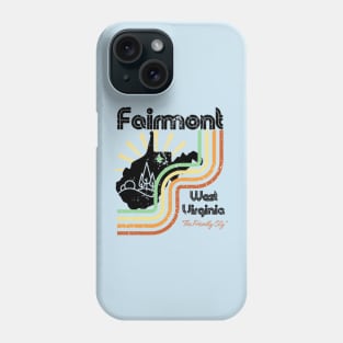 Fairmont West Virginia The Friendly City Retro Phone Case