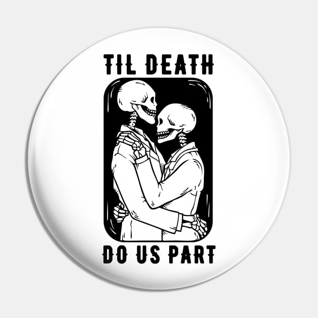 Til Death Do Us Part Gay Couple Pin by M n' Emz Studio