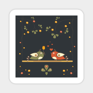 Cute Birds Magnet