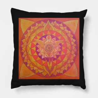 Angel of Love free-hand mandala Pillow