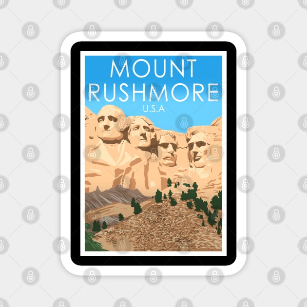 Mount Rushmore Magnet by Omega Art