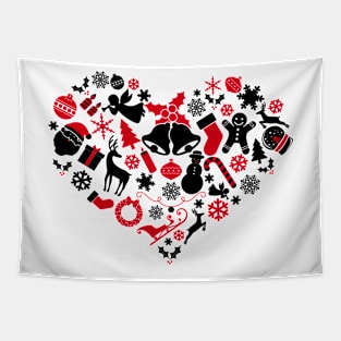 I Heart Christmas. Christmas Elements Tapestry