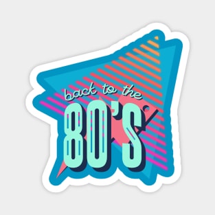 80's Retro Fashion T-Shirt - Bold Back To The 80's Print, Iconic Party Wear, Great for Retro-Themed Events & Gifts Magnet