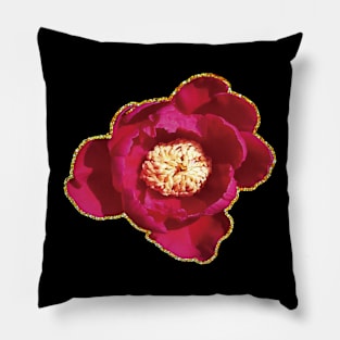 Red Peony Pillow
