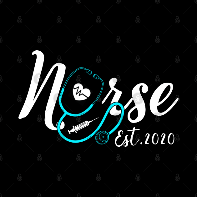 Womens New Nurse Est 2020 Nursing School Graduation Gift by neonatalnurse