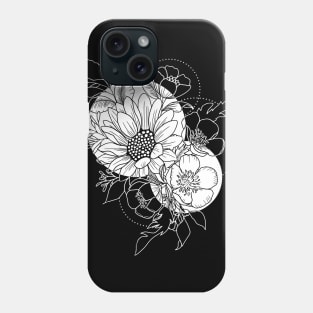 Abstract sunflower Phone Case