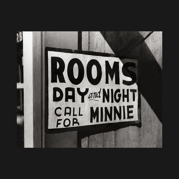 Rooms For Rent, 1939. Vintage Photo by historyphoto