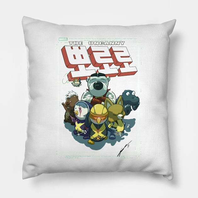 Uncanny Pororo Pillow by Juggertha