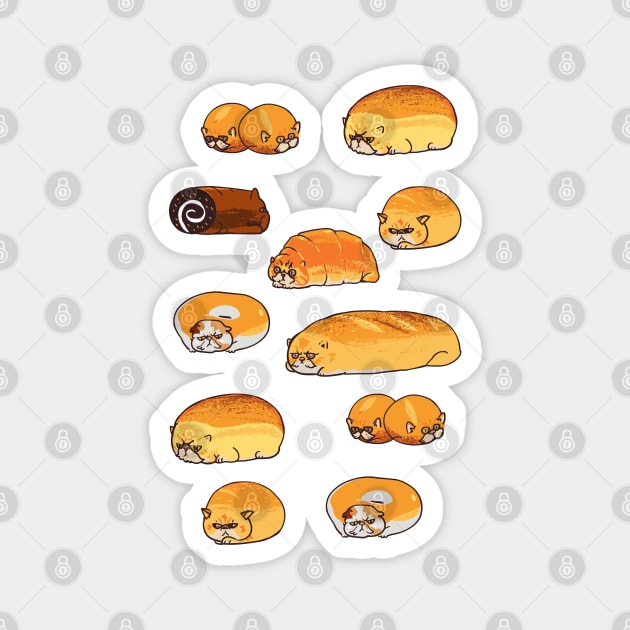 Bread Cats Magnet by huebucket