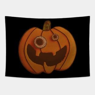 Cute Spooky Halloween Wiggly Eyes Jack O Lantern Cookie Lover Tapestry