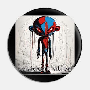 resident alien Pin