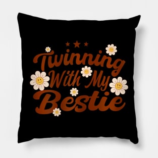 Twinning With My Bestie Spirit Week Twin Day Best Friend Pillow