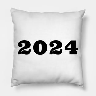 Class Of 2024. Simple Typography 2024 Design for Class Of/ Graduation Design. Black Pillow