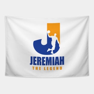 Jeremiah Custom Player Basketball Your Name The Legend Tapestry