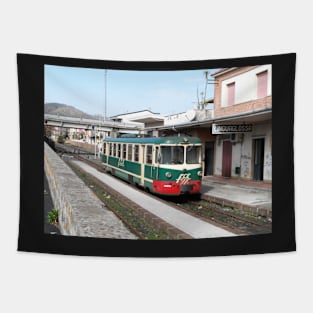 Etna Linguaglossa train Tapestry