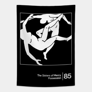 The Sisters Of Mercy - Possession / Minimalist Style Graphic Artwork Design Tapestry