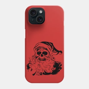 Skeleclaus (black) Phone Case