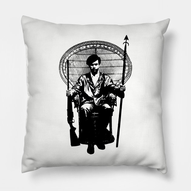 Huey Newton Pillow by UrbanLifeApparel