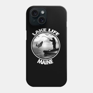Lake Life Maine Big Catch Fishing Boating Phone Case