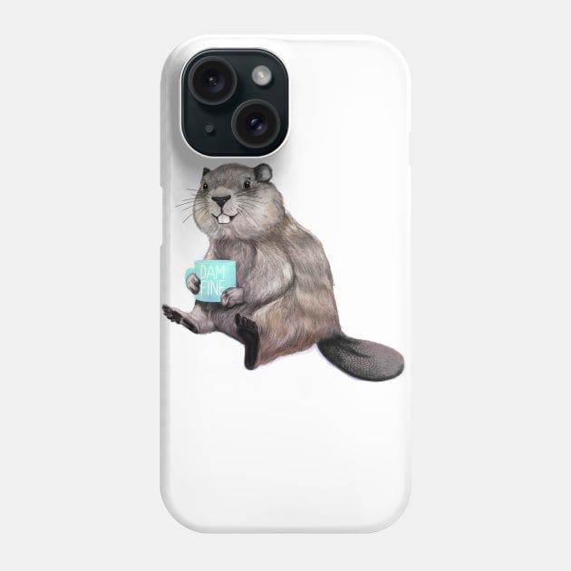 Dam Fine Beaver Phone Case by LauraGraves