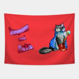 Dungeons and cats pretty dungeon meowster Tapestry