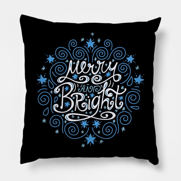 Merry and Bright Pillow by Mashmuh