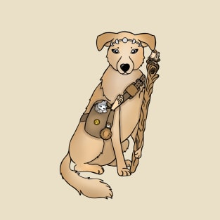 Golden Retriever Cleric | Fantasy DND Dog T-Shirt