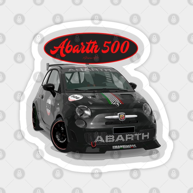 ABARTH 500 508 Magnet by PjesusArt