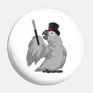 Parrot Wizard Magic wand Pin