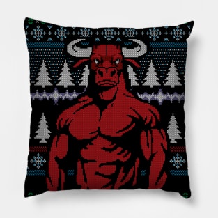 Bull retro sweater Pillow