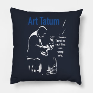 Art Tatum silhouette Pillow