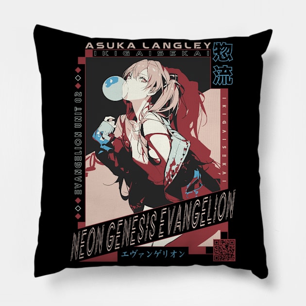 Asuka Langley Sohryu | IKIGAISEKAI V2 Pillow by IKIGAISEKAI