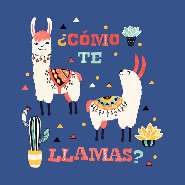 Llama with Cactus by Lidiebug