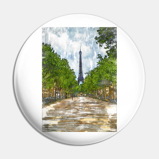 Eiffel Tower Perspecttive Marker Style Sketch. For Eiffel Tower & Paris Lovers. Pin by ColortrixArt