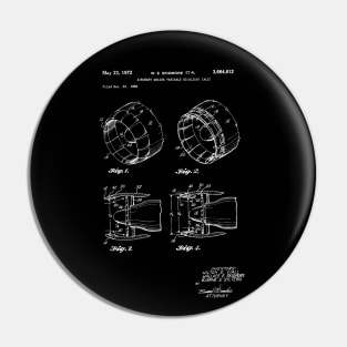 Aircraft Engine 1972 Patent Poster, Skidmore Inlet Print, Plane Engine / Gift for Pilot Pin