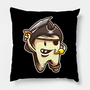 Pirate Teeth funny Molar Teeth  Costume Pillow