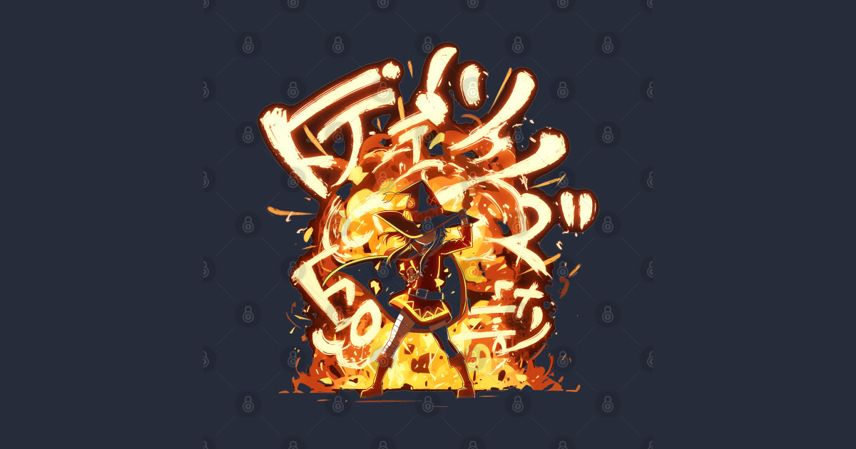 Megumin Explosion Konosuba Anime Wizard - Megumin - T-Shirt | TeePublic