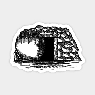 Empty tomb after the resurrection of Jesus Christ Magnet