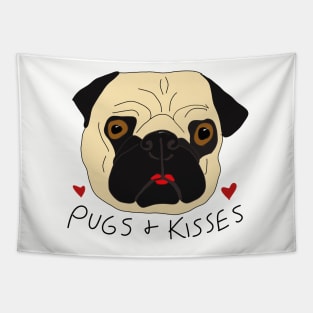 Pugs and Kisses Tapestry