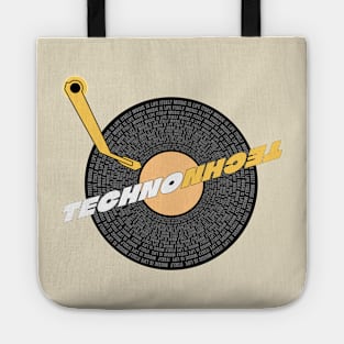 house music is life techno themed design Tote