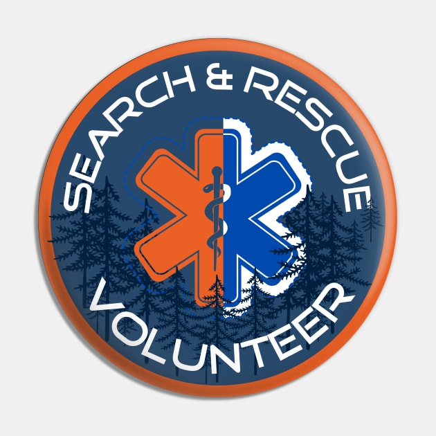 Wilderness Search and Rescue Volunteer Pin by TheContactor