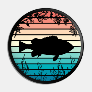 Vintage Time for fishing Pin