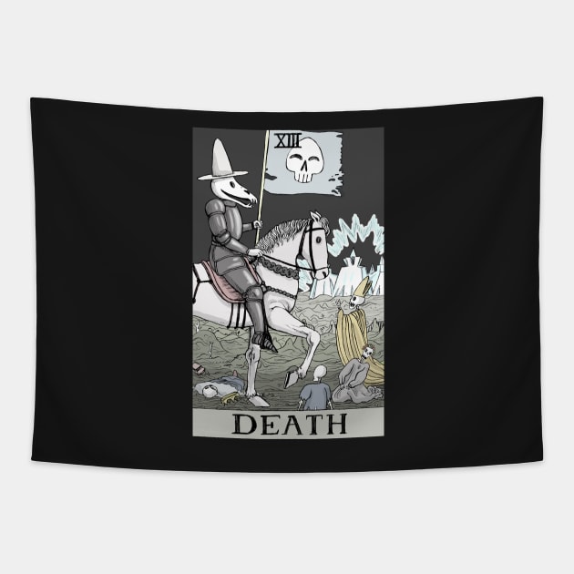 Death as Death tarot Tapestry by sadnettles